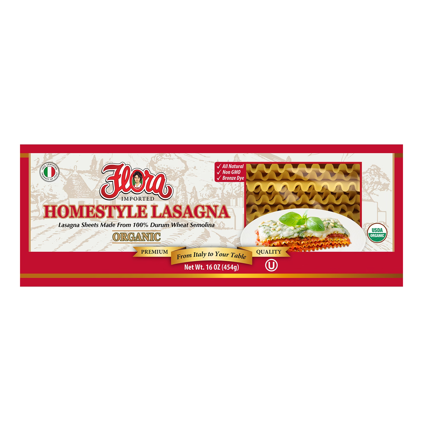 Homestyle Lasagna Pasta - Organic - 16 oz