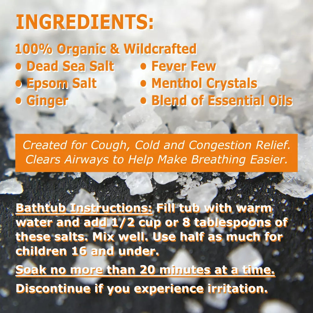 28 - Dr. Cole's Organic Cough Cold Congestion Bath Salts