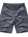 Men's Plus Size Pocketed Elastic Waist Shorts