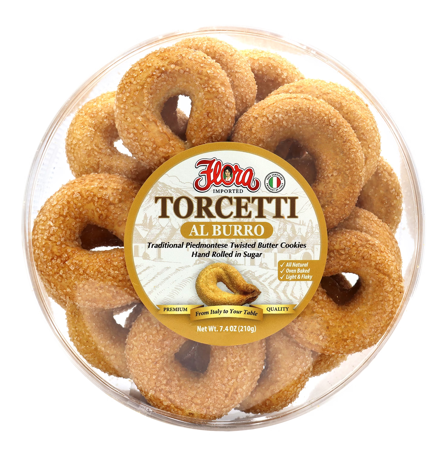 Torcetti Butter Cookies - Al Burro - 7.4 oz