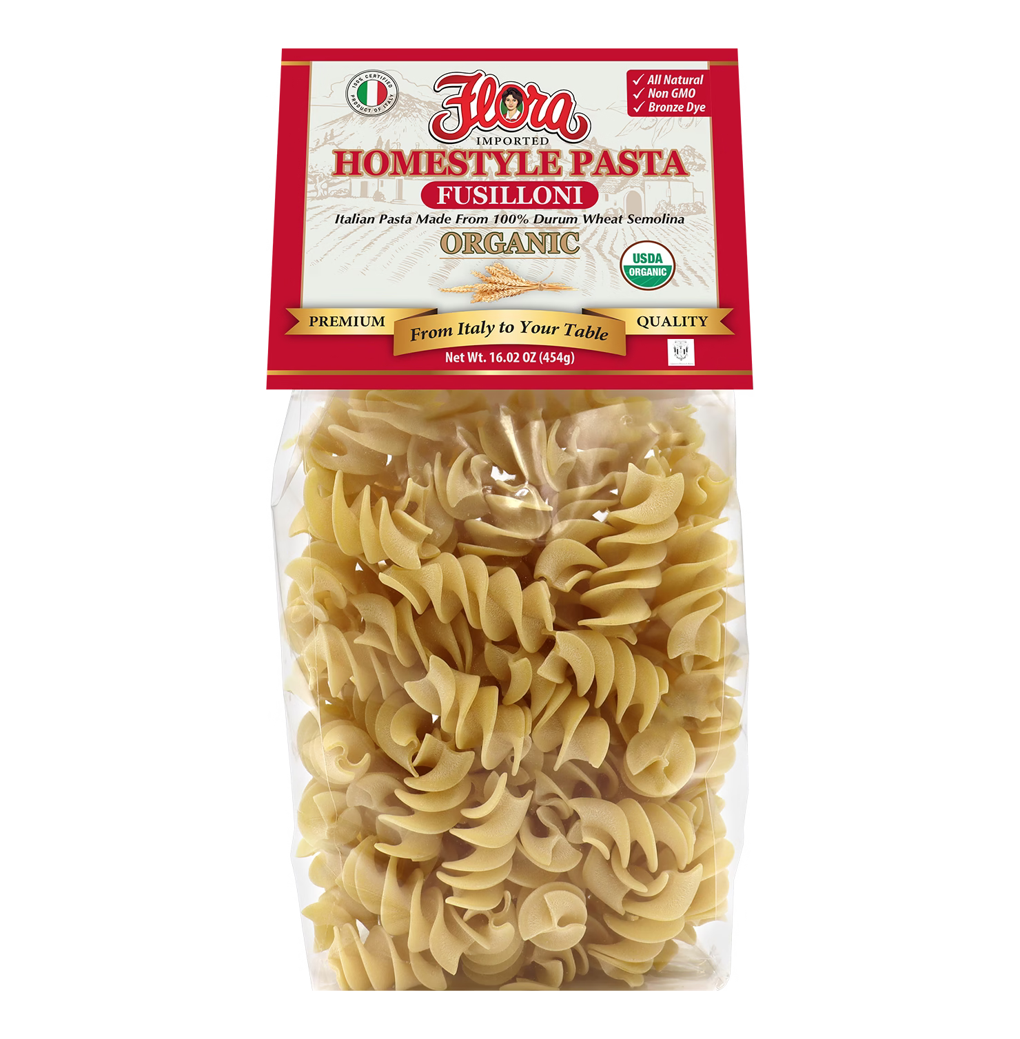 Homestyle Fusilloni Pasta - Organic - 16.02 oz