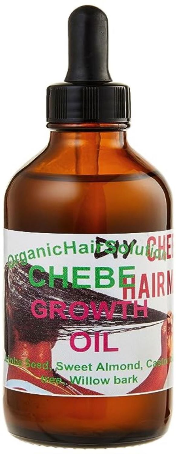 Chebe Hair Growth Oil  with Castor Oil-peppermint- Tea Tree-Willow Bark-Sweet almond oil, Grape Seed Oil, Herbal Hair Mix