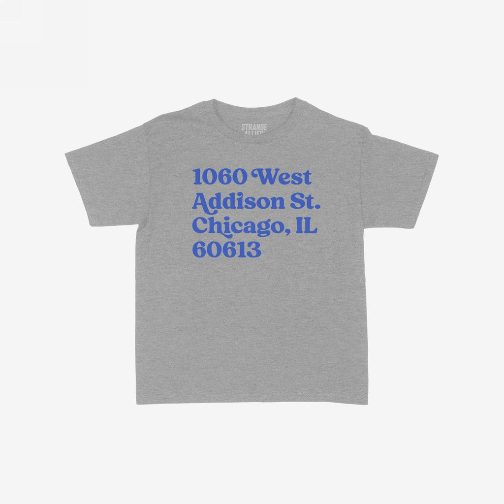 Chicago Baseball Stadium North Side Address Women's Baby Tee