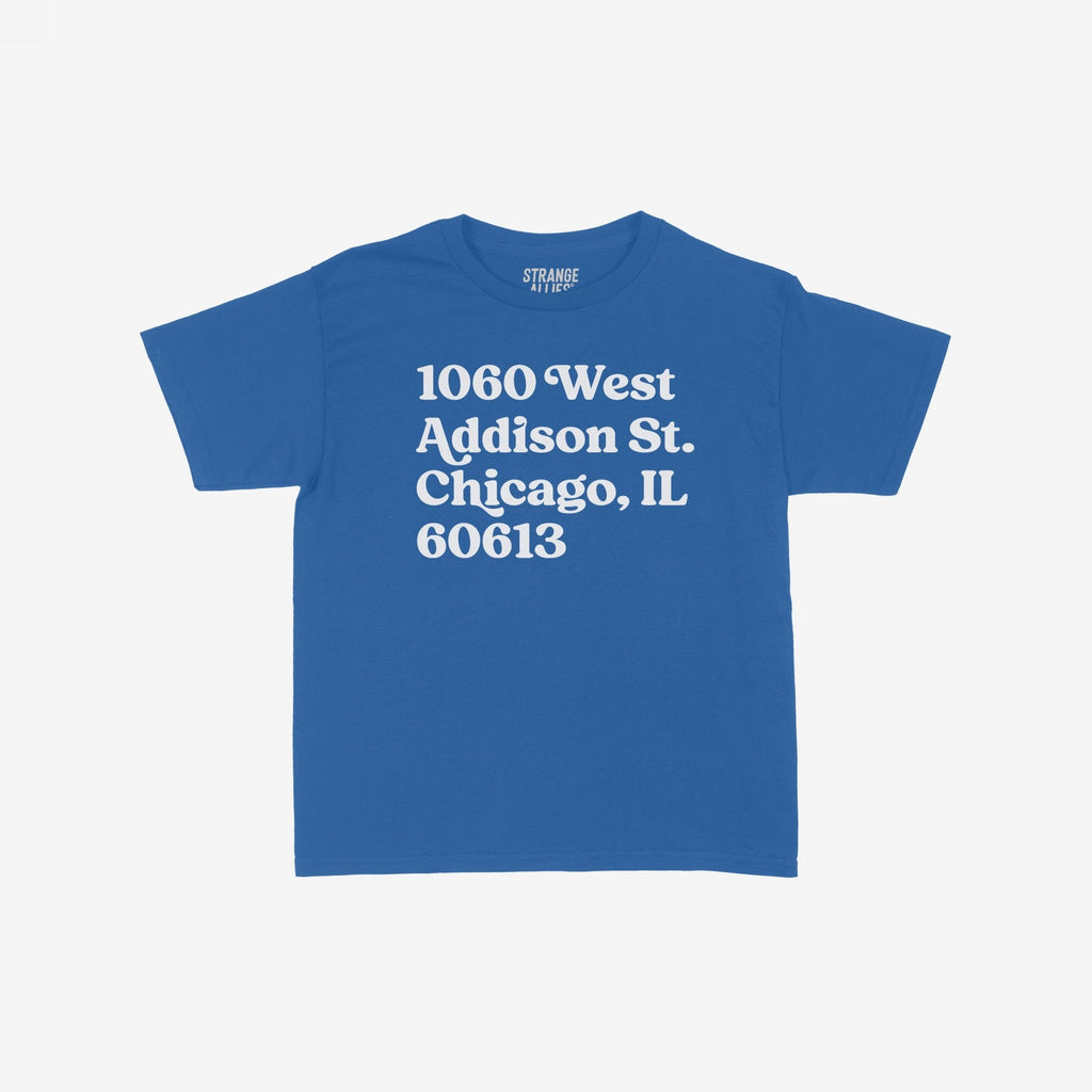 Chicago Baseball Stadium North Side Address Women's Baby Tee