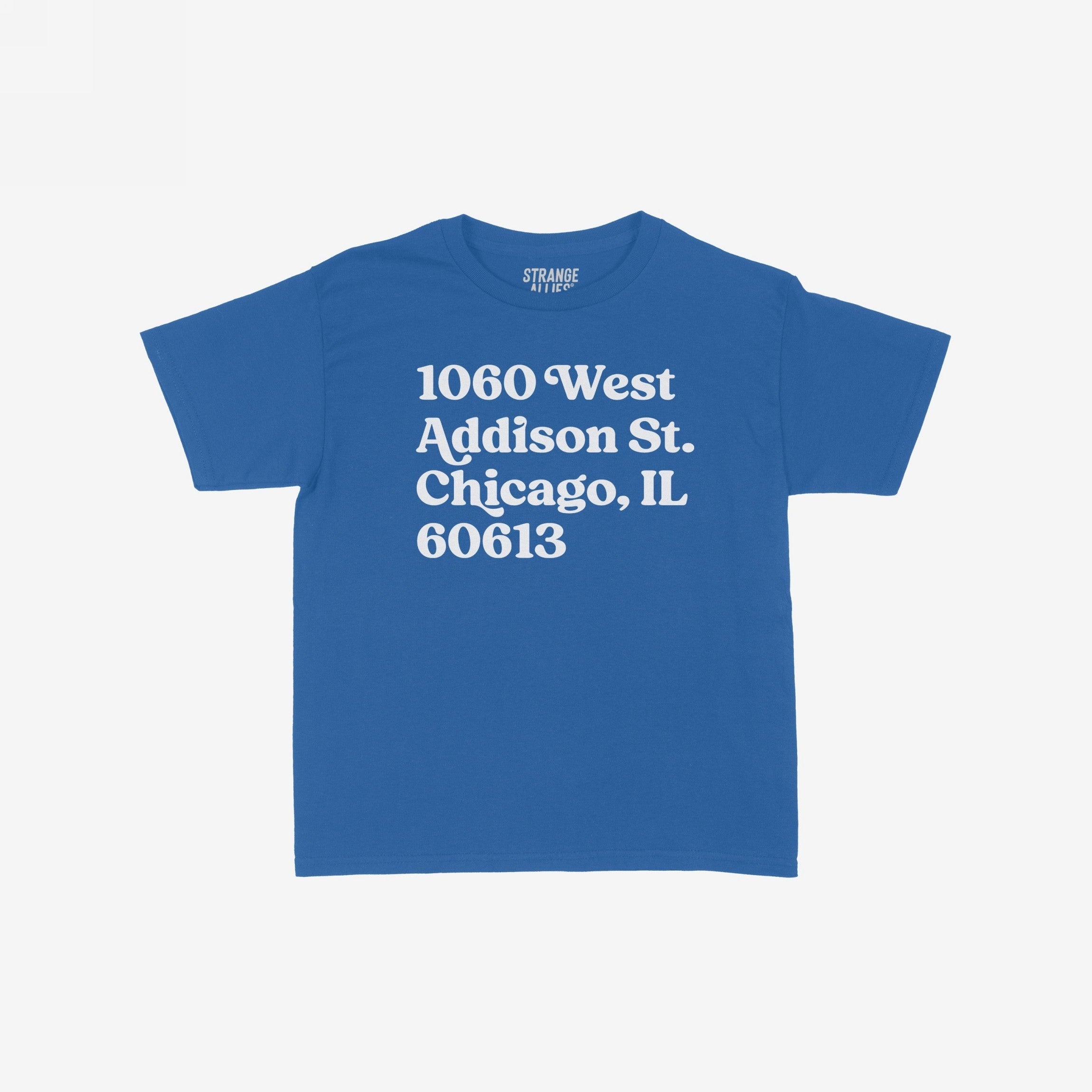 Chicago Baseball Stadium North Side Address Women's Baby Tee