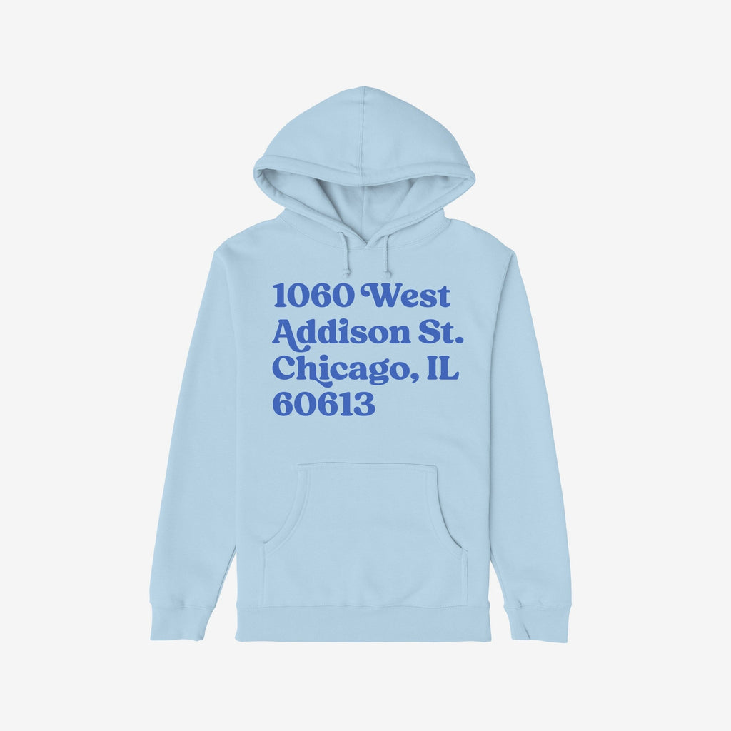 Chicago Baseball Stadium North Side Address Hoodie & Sweatshirt