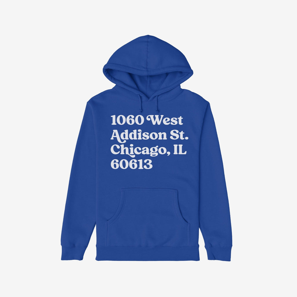 Chicago Baseball Stadium North Side Address Hoodie & Sweatshirt