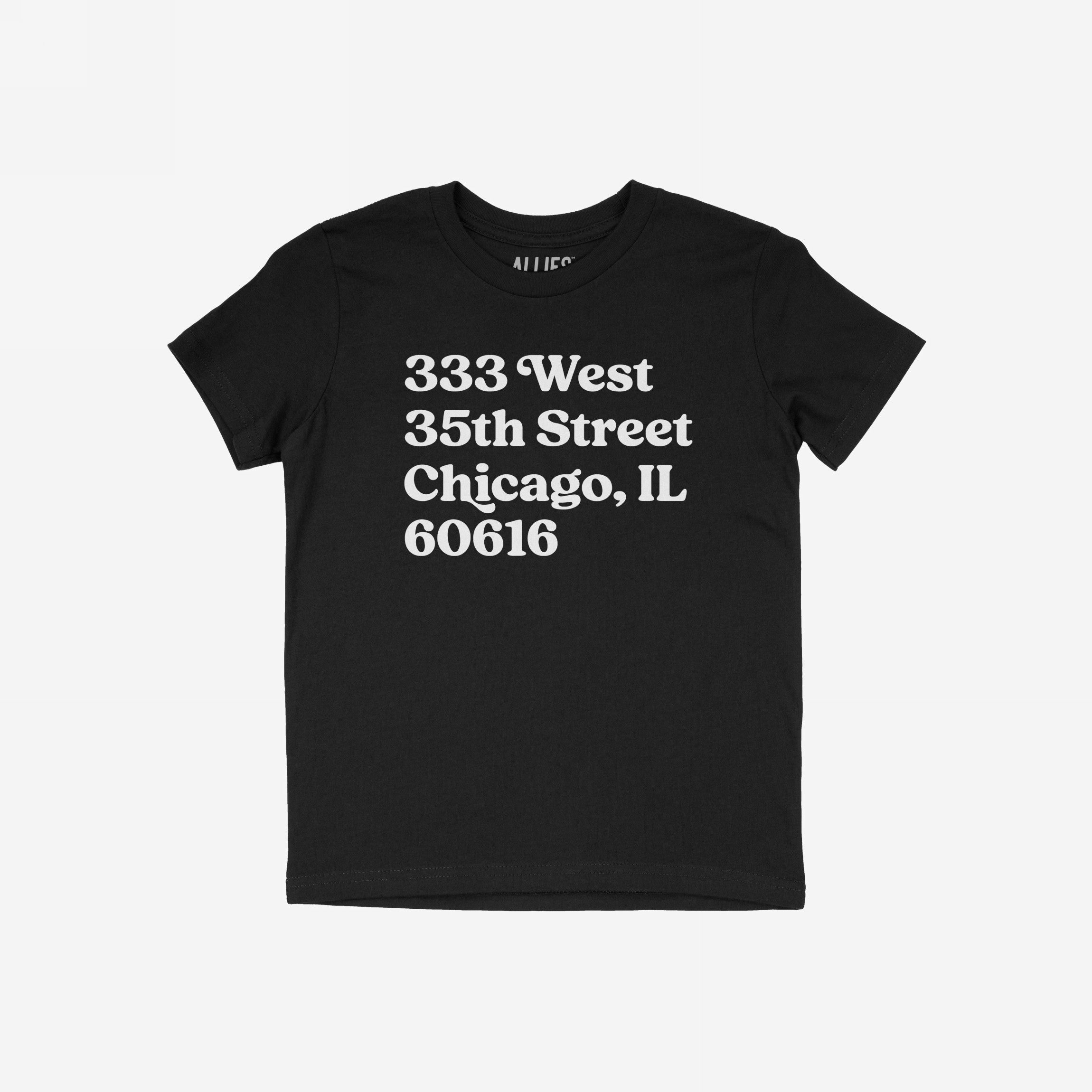 Chicago Baseball Stadium South Side Address T-shirt