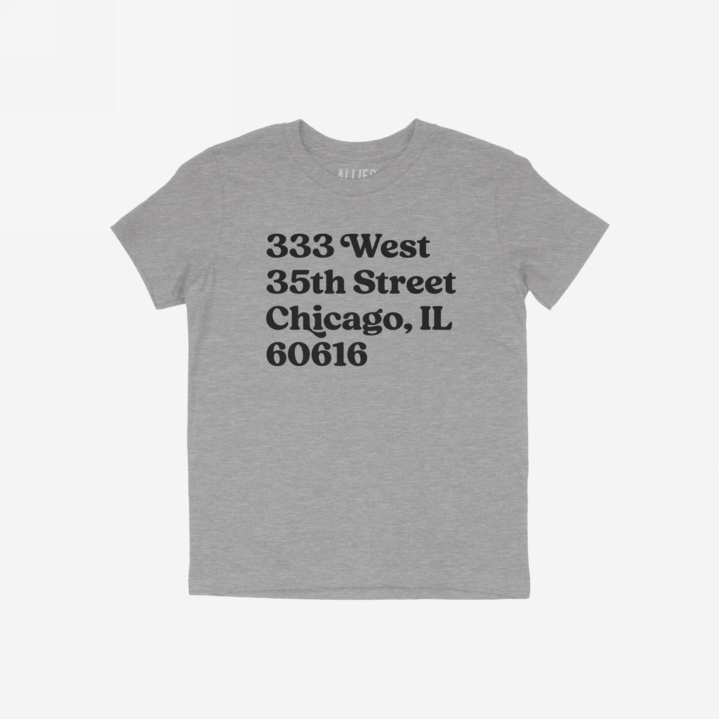 Chicago Baseball Stadium South Side Address T-shirt