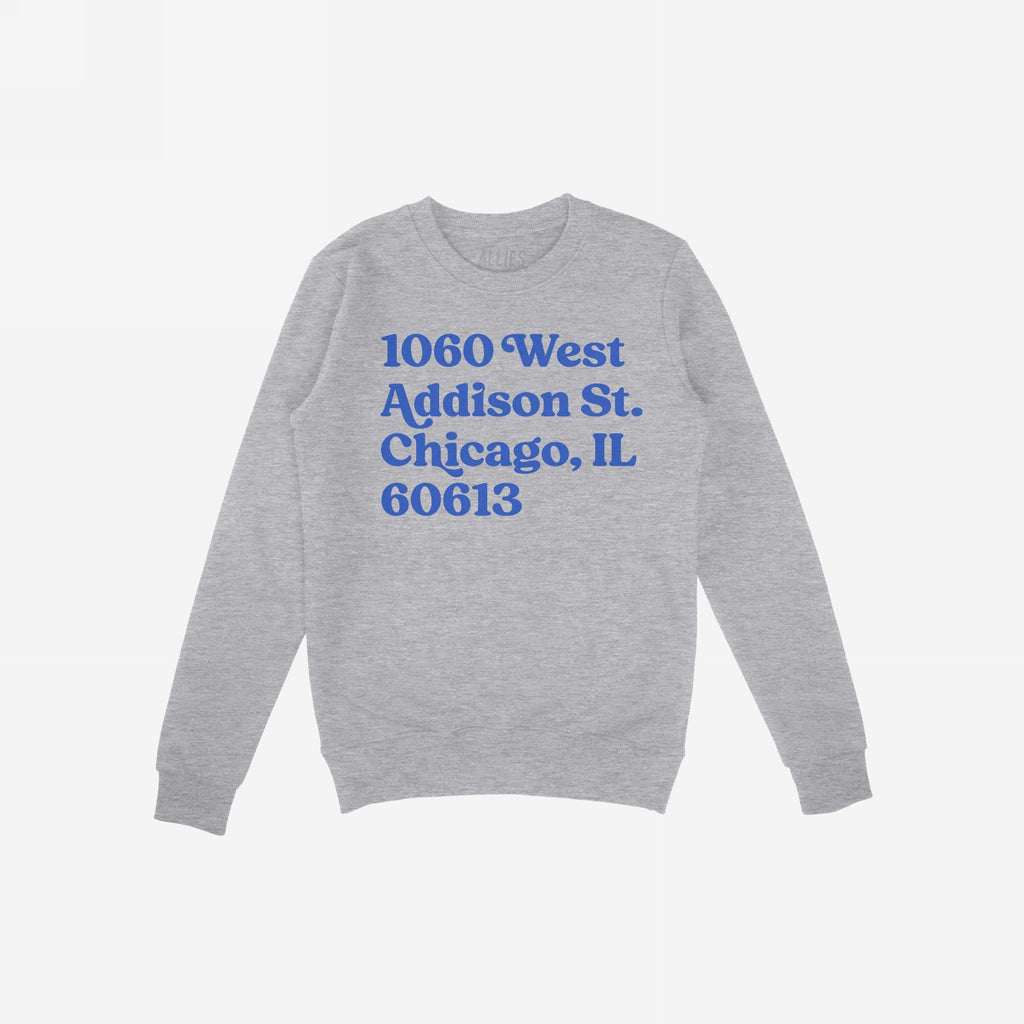 Chicago Baseball Stadium North Side Address Hoodie & Sweatshirt