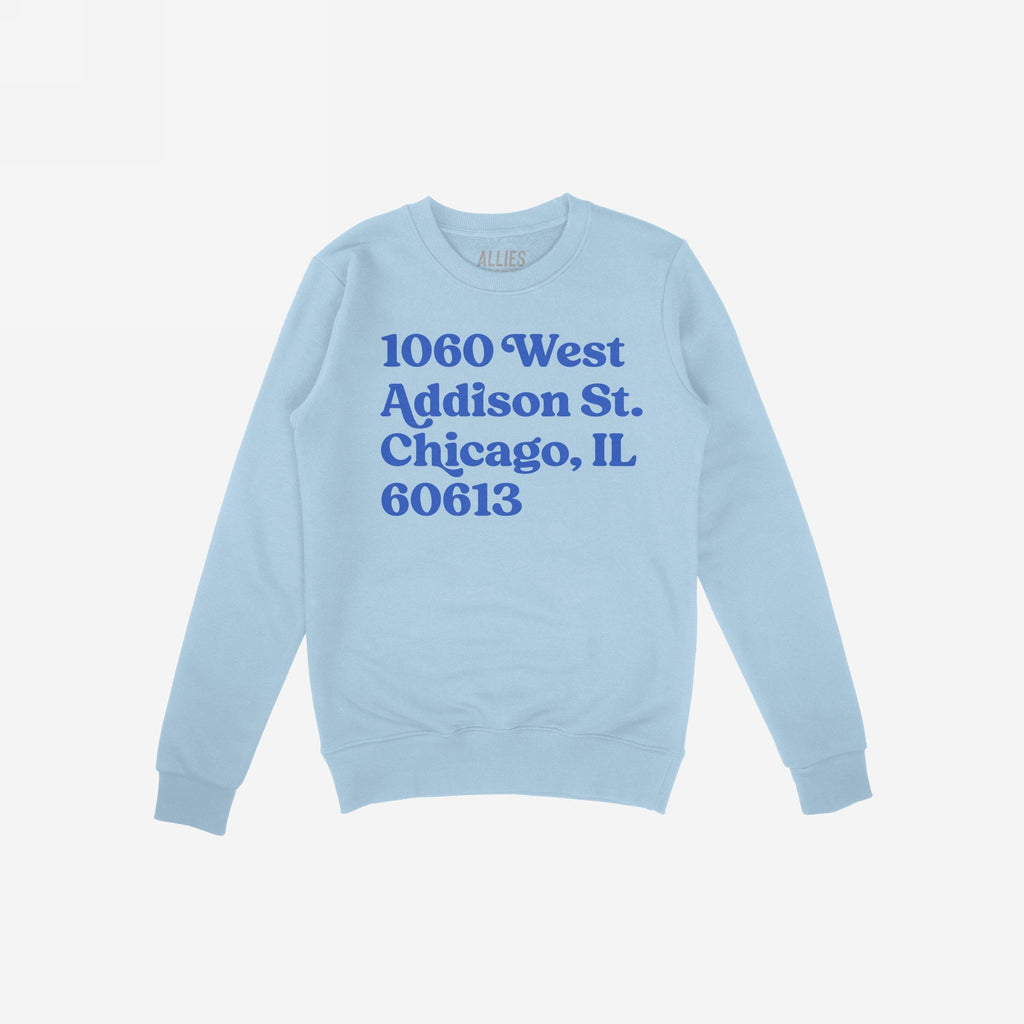 Chicago Baseball Stadium North Side Address Hoodie & Sweatshirt