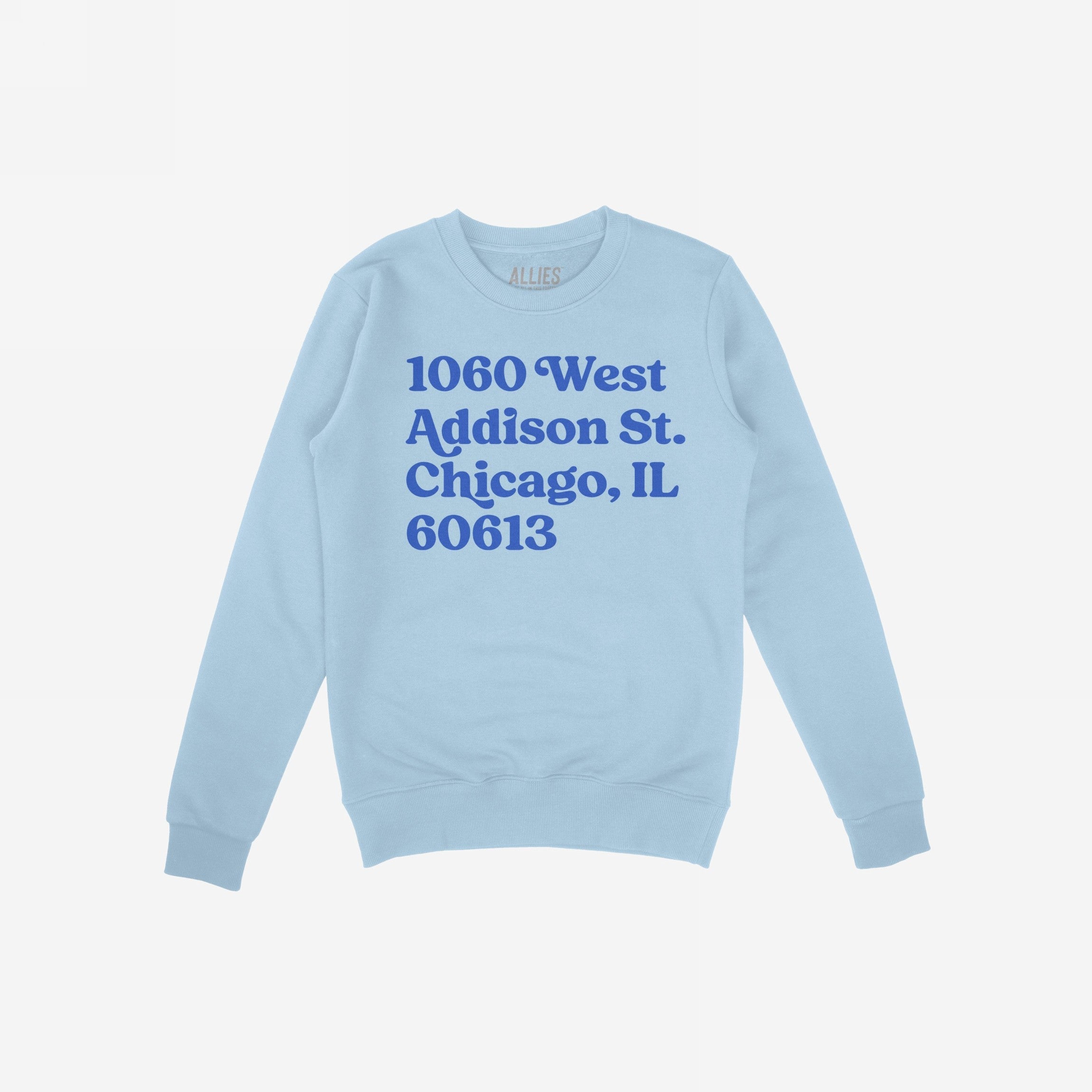 Chicago Baseball Stadium North Side Address Hoodie & Sweatshirt