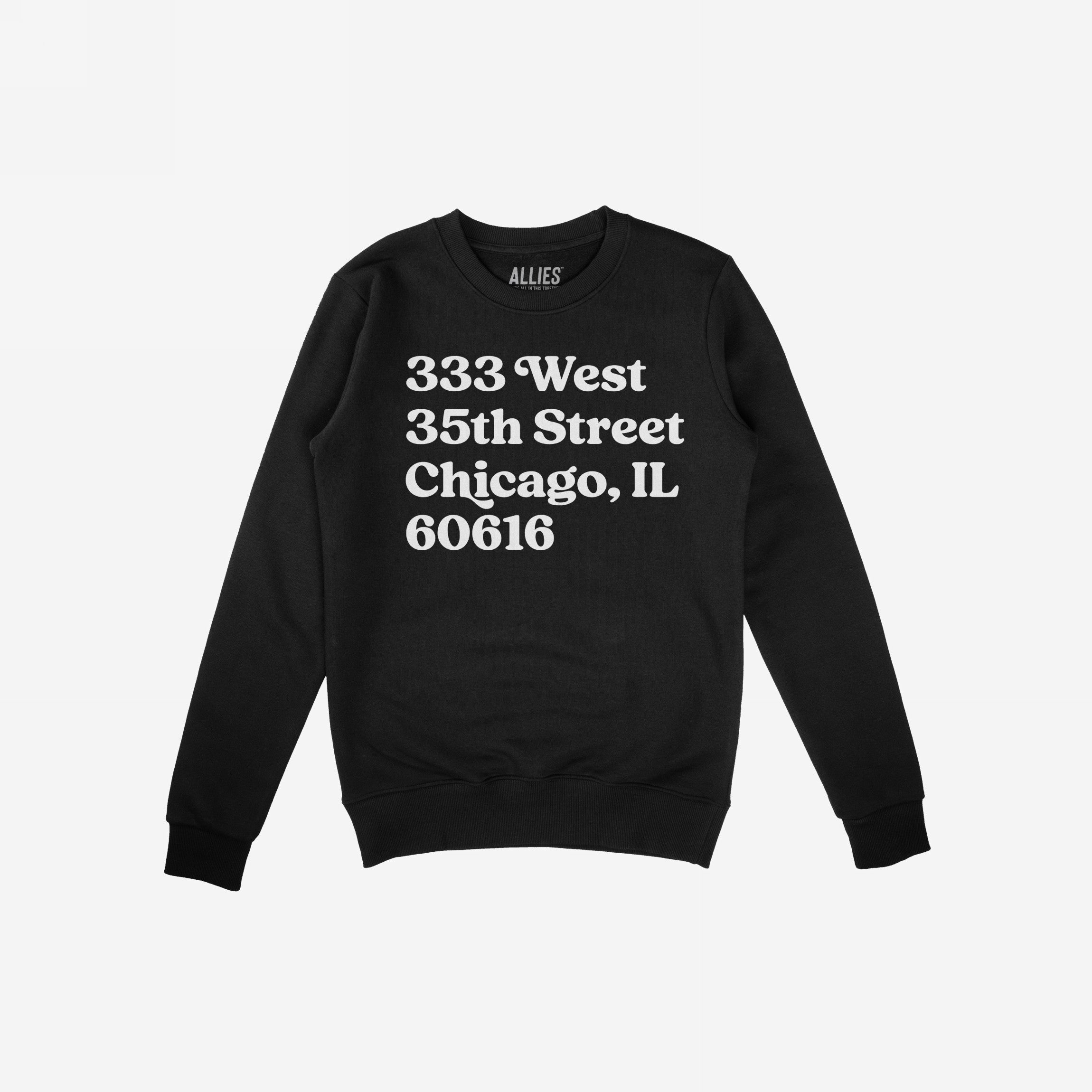 Chicago Baseball Stadium South Side Address Hoodie & Sweatshirt