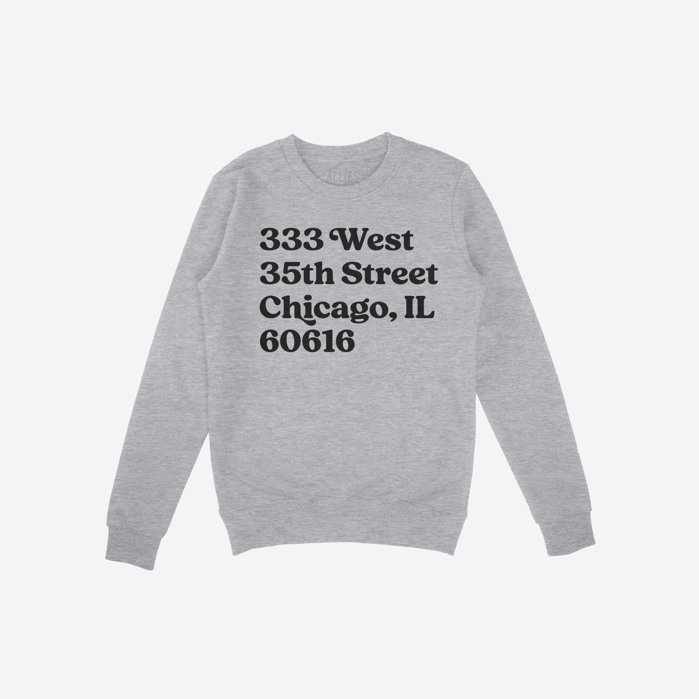 Chicago Baseball Stadium South Side Address Hoodie & Sweatshirt