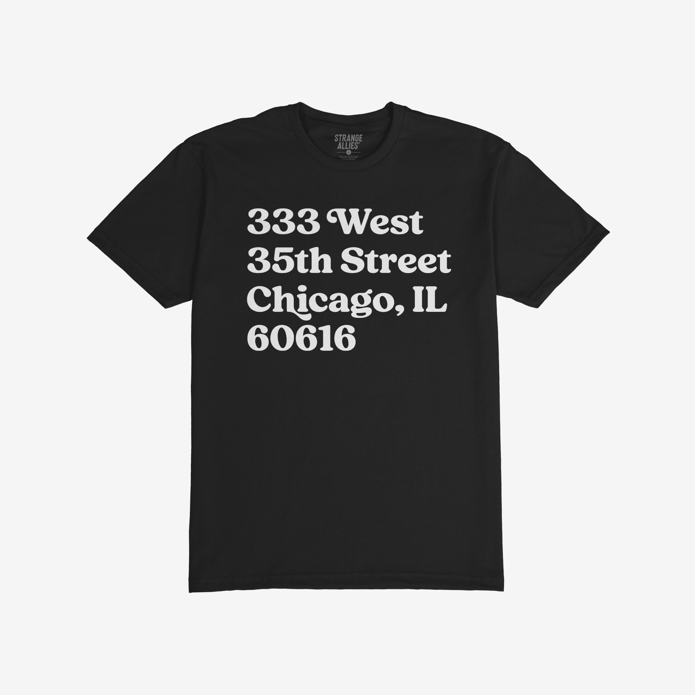Chicago Baseball Stadium South Side Address T-shirt