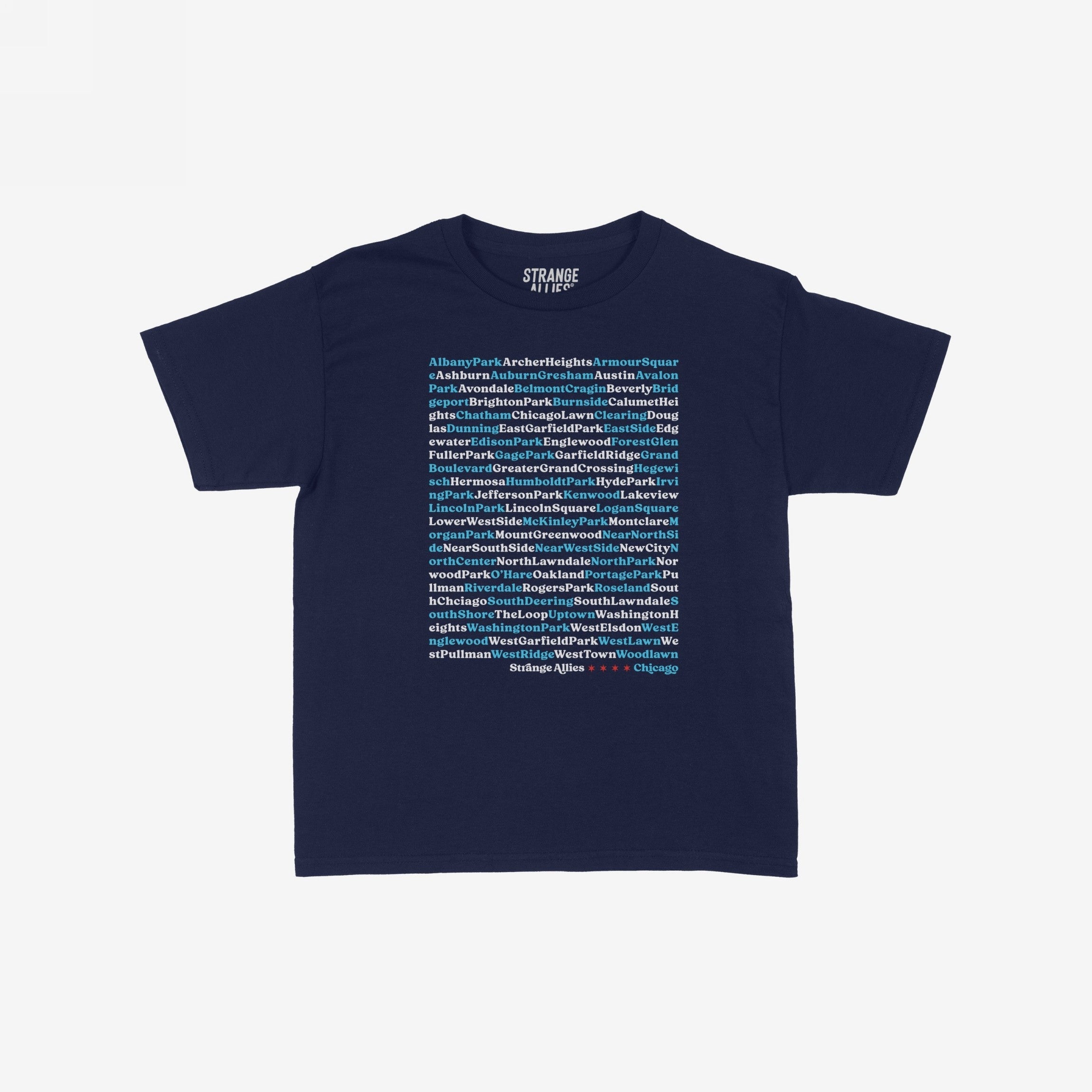 Chicago Neighborhoods Women's Baby Tee