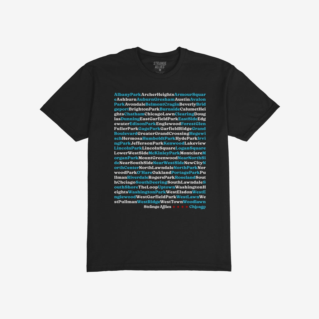 Chicago Neighborhoods T-shirt