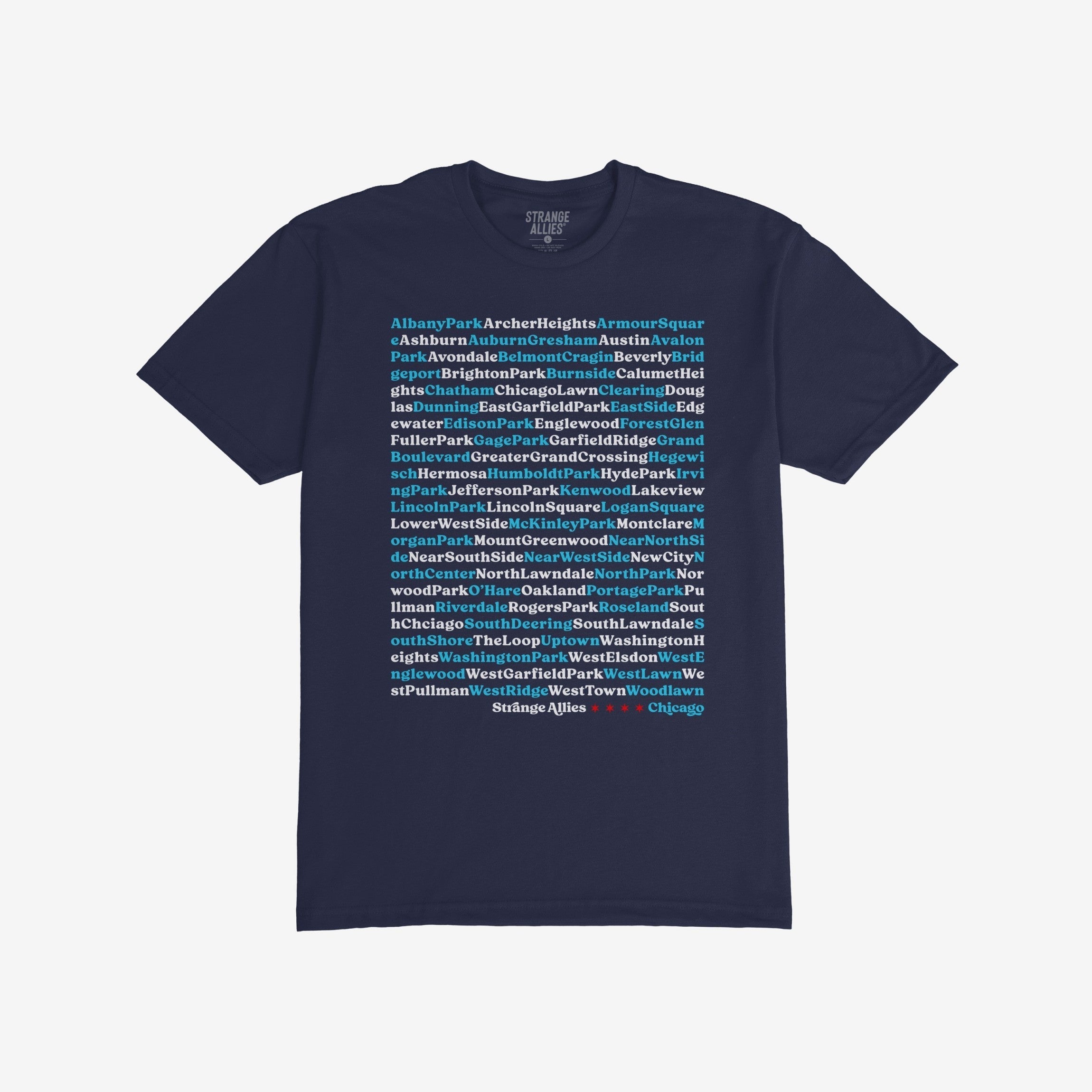 Chicago Neighborhoods T-shirt