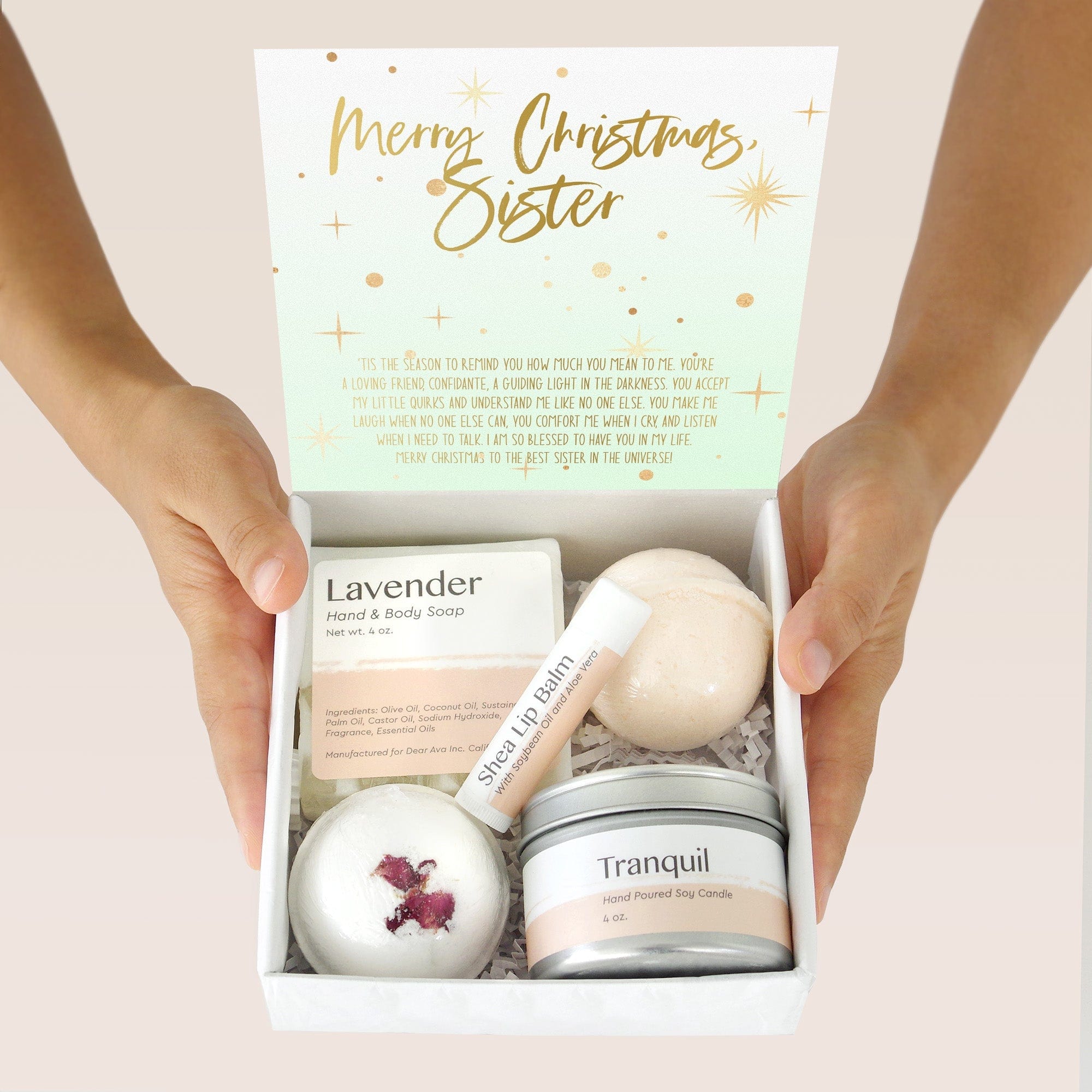 Christmas Gift for Sister Compass Necklace Gift Box Set