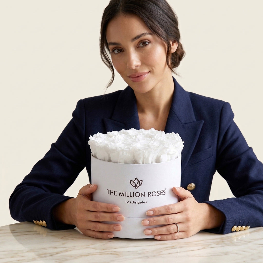 Classic White Box | White Roses