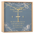 Confirmation Cross earring and Necklace Set Jewelry Set