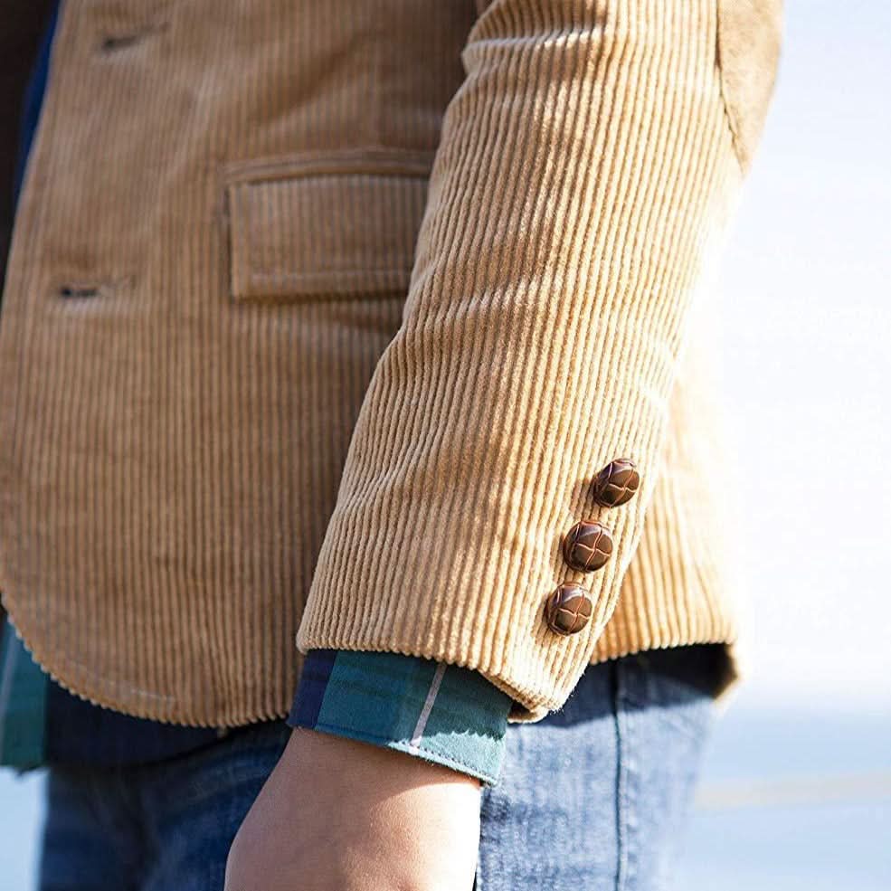 Organic Corduroy Blazer with Elbow Patches - Baby