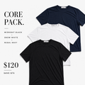 Core Four Corners  Organic Tees - Three Pack (Save $75)