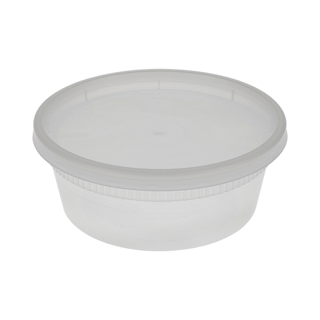 Pactiv Newspring DELItainer 8oz PP Container with LLDPE Lid, Clear (QTY 240), SKU YL2508