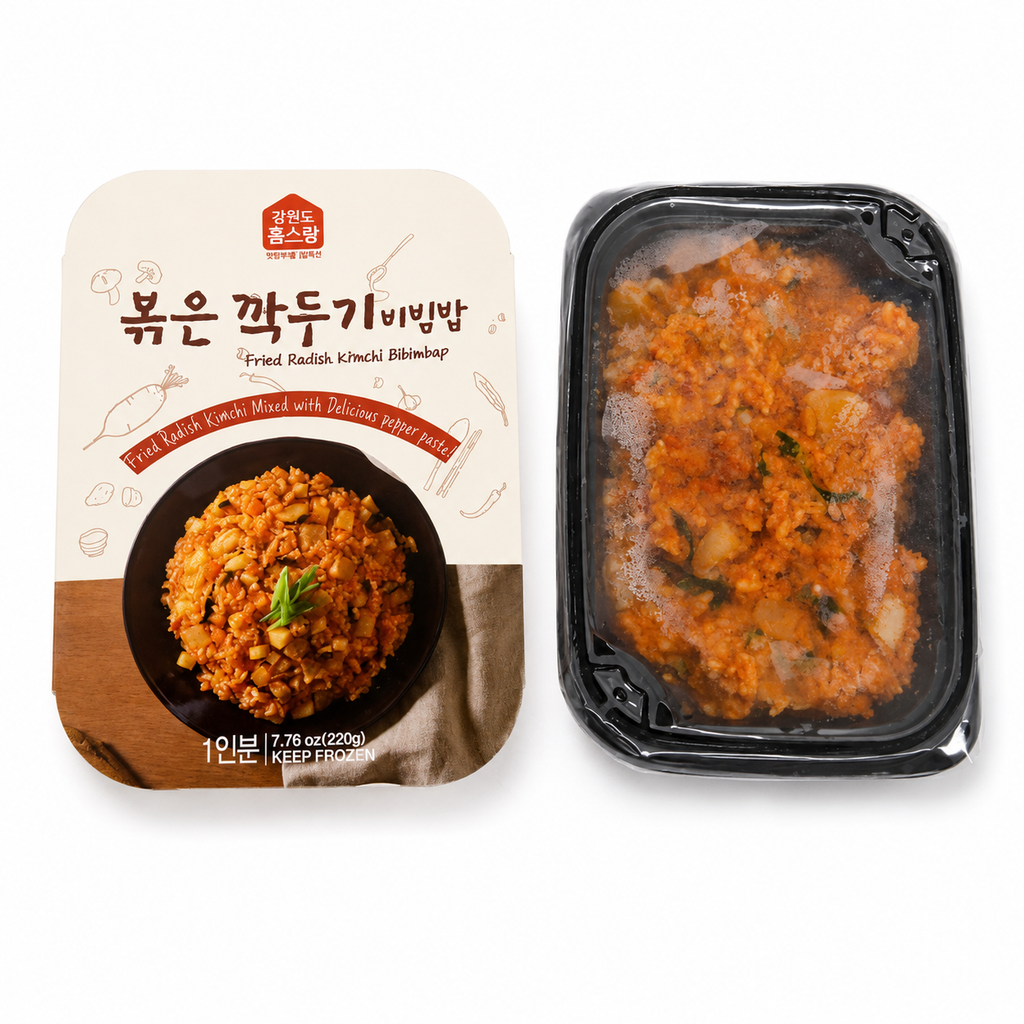 [Homesrang] Fried Radish kimchi Bibimbap(220g, 7.76oz)