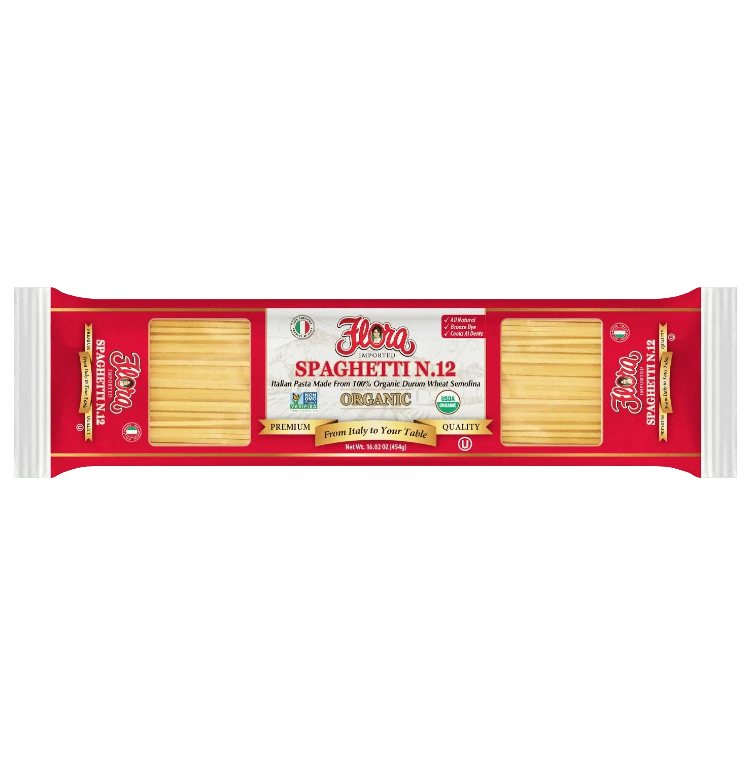 Spaghetti Pasta No. 12 - Organic - 16.02 oz