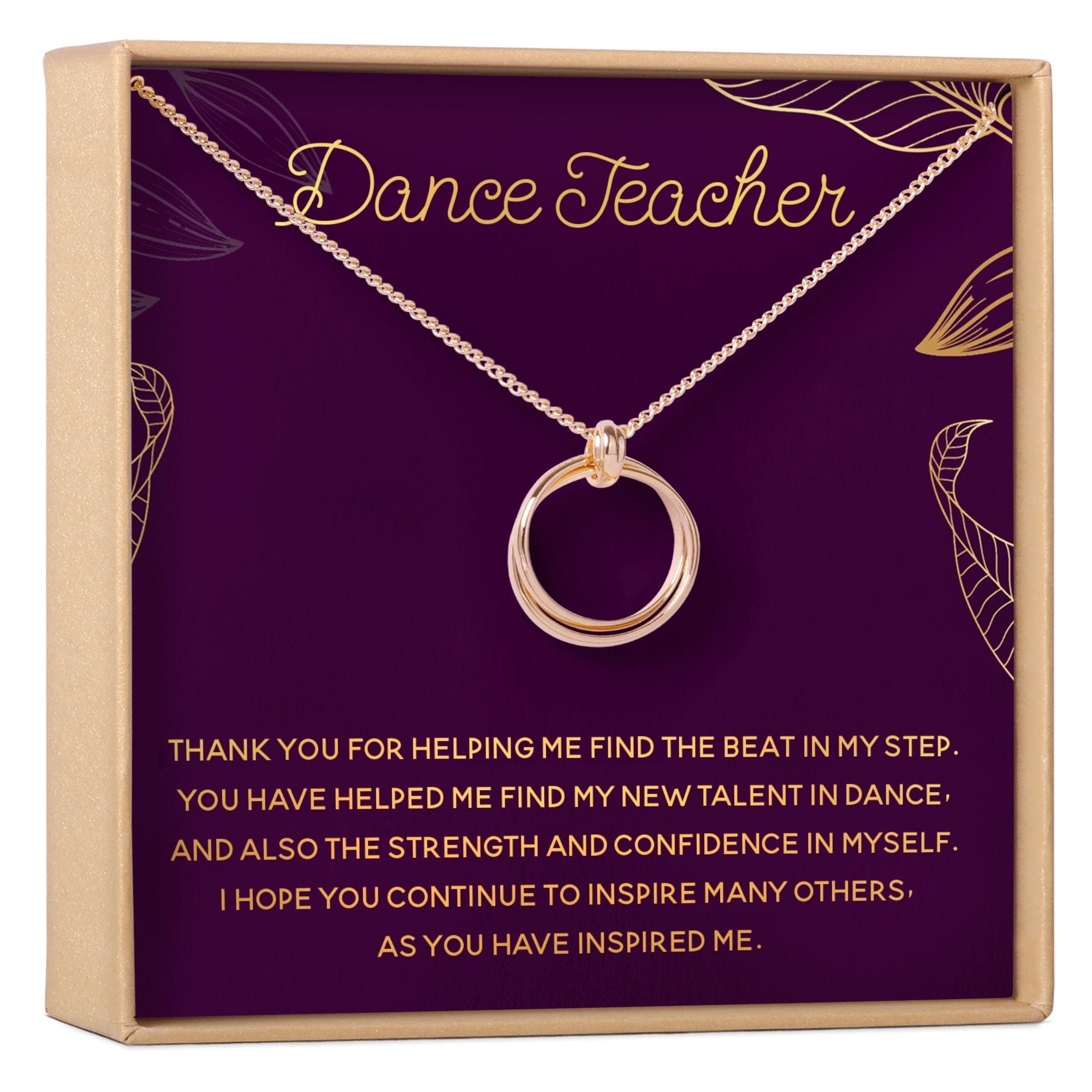 Dance Teacher Necklace, Multiple Styles Jewelry