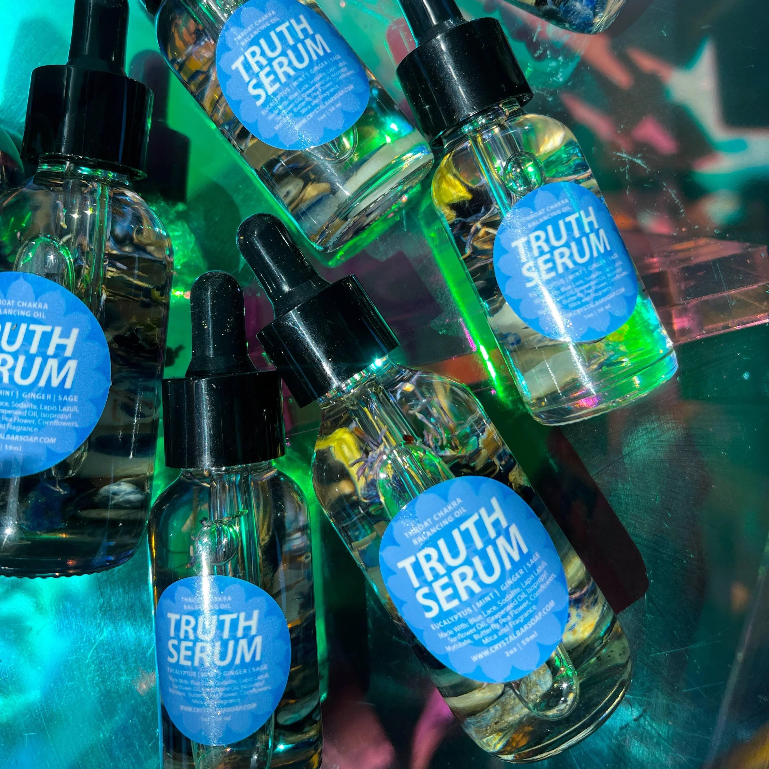 Truth Serum Crystal Infused Bath & Body Oil (Throat Chakra)