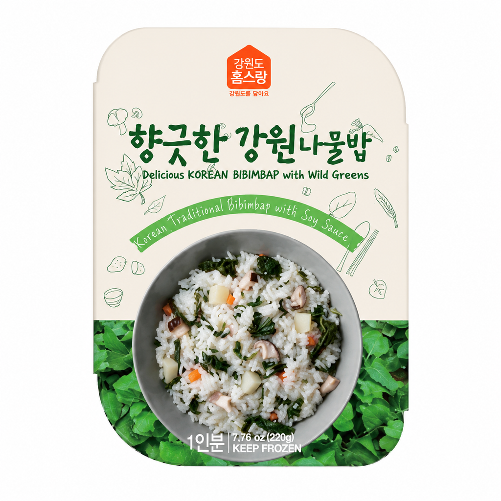 [Homesrang] Gangwon Wild Greens Rice (220g, 7.76oz)