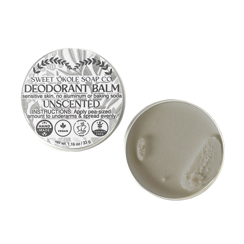 Natural Deodorant for Sensitive Skin, Unscented Ultra-Gentle