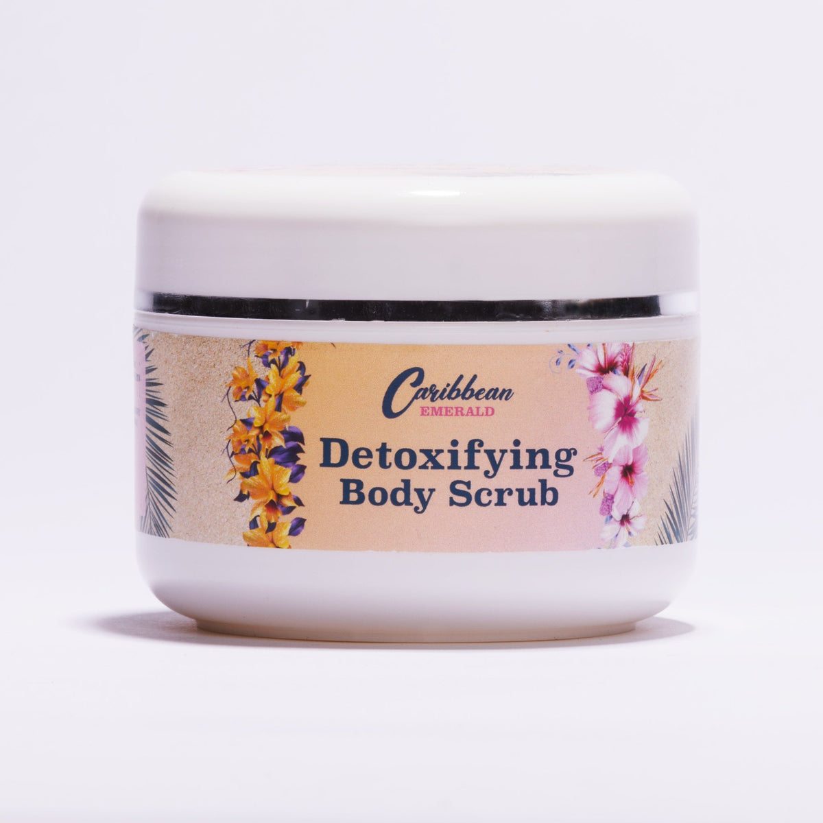 Caribbean Emerald Detoxifying Body Scrub with Magnesium Sulfate Epsom Salt, natural exfoliating body scrub and skin care treatment from Sint Maarten Caribbean