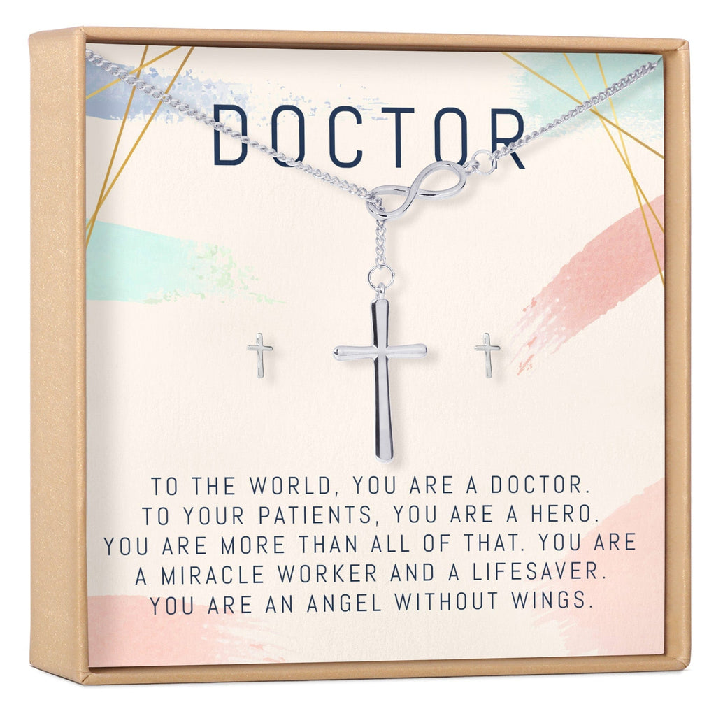 Doctor Cross Earring and Necklace  Jewelry Set