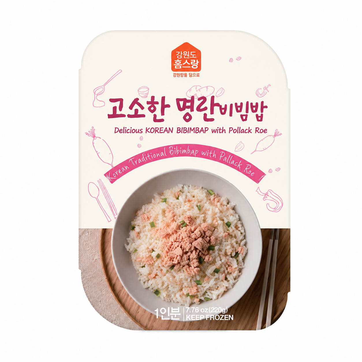[Homesrang] Rich & Savory Pollock Roe Bibimbap (220g, 7.76oz)