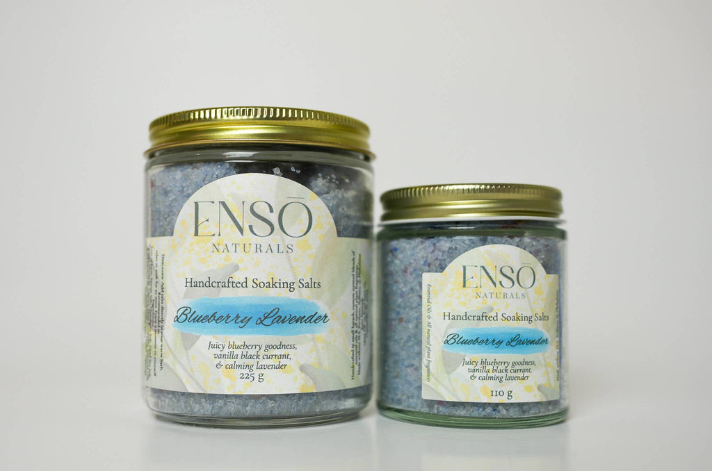 Blueberry Lavender Handcrafted Mineral Soaking Salts