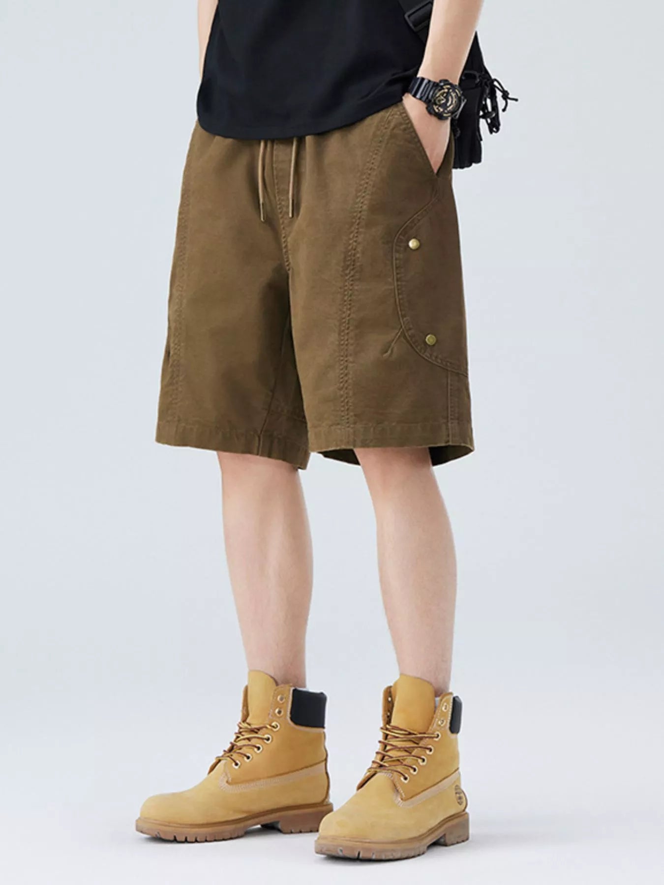 Men's Plus Size Casual Cargo Shorts