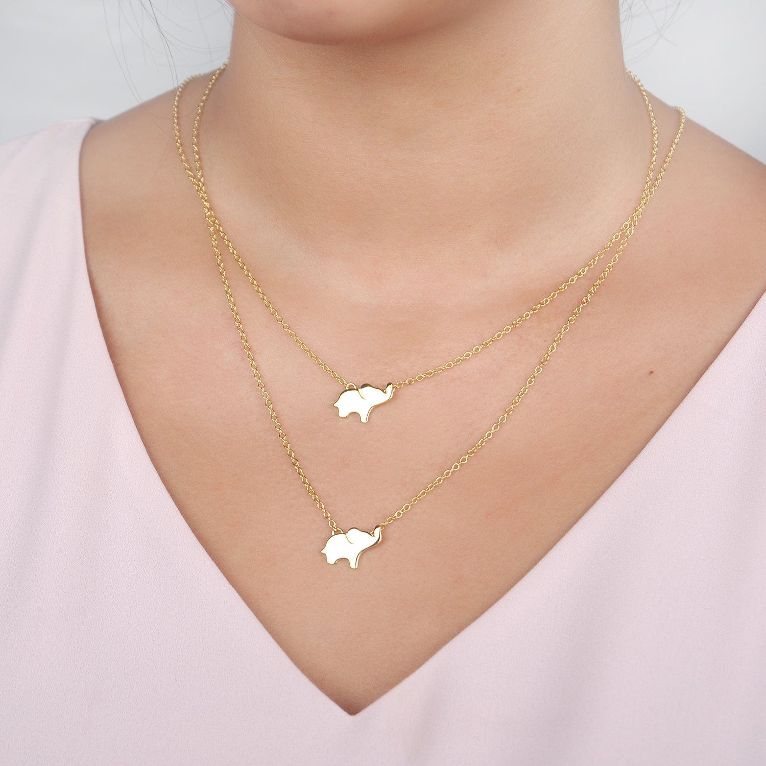 Elephant Lover Necklace Set