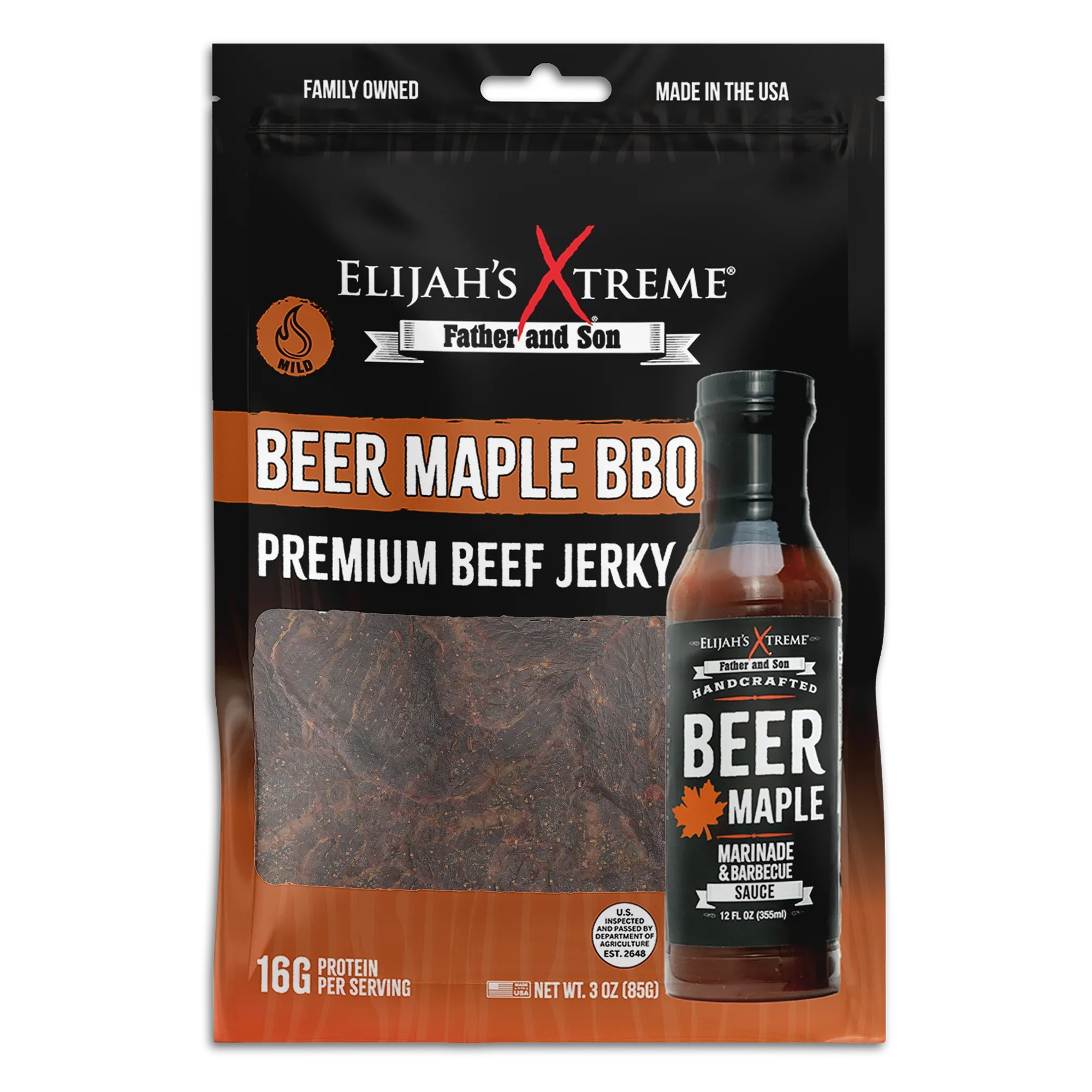 Beer Maple BBQ Beef Jerky