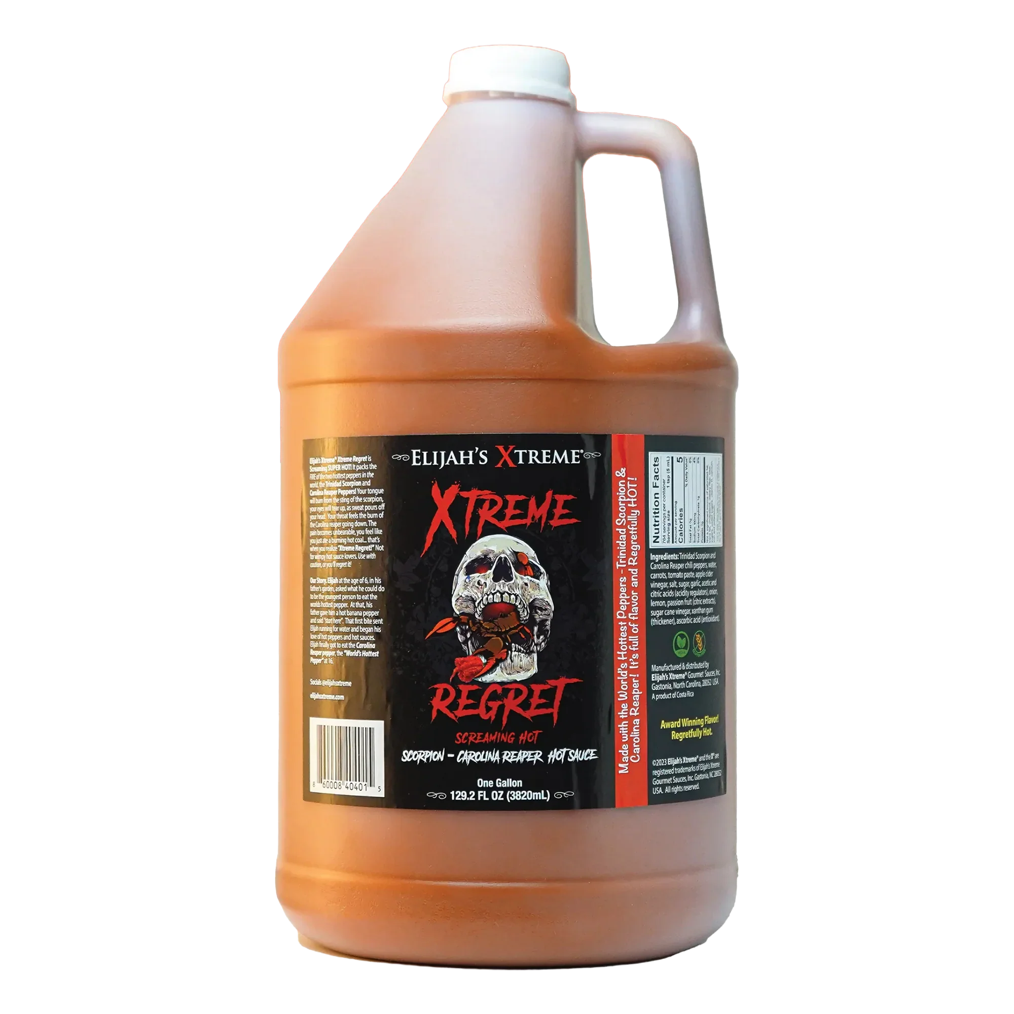 Xtreme Regret Hot Sauce Gallon (128oz)
