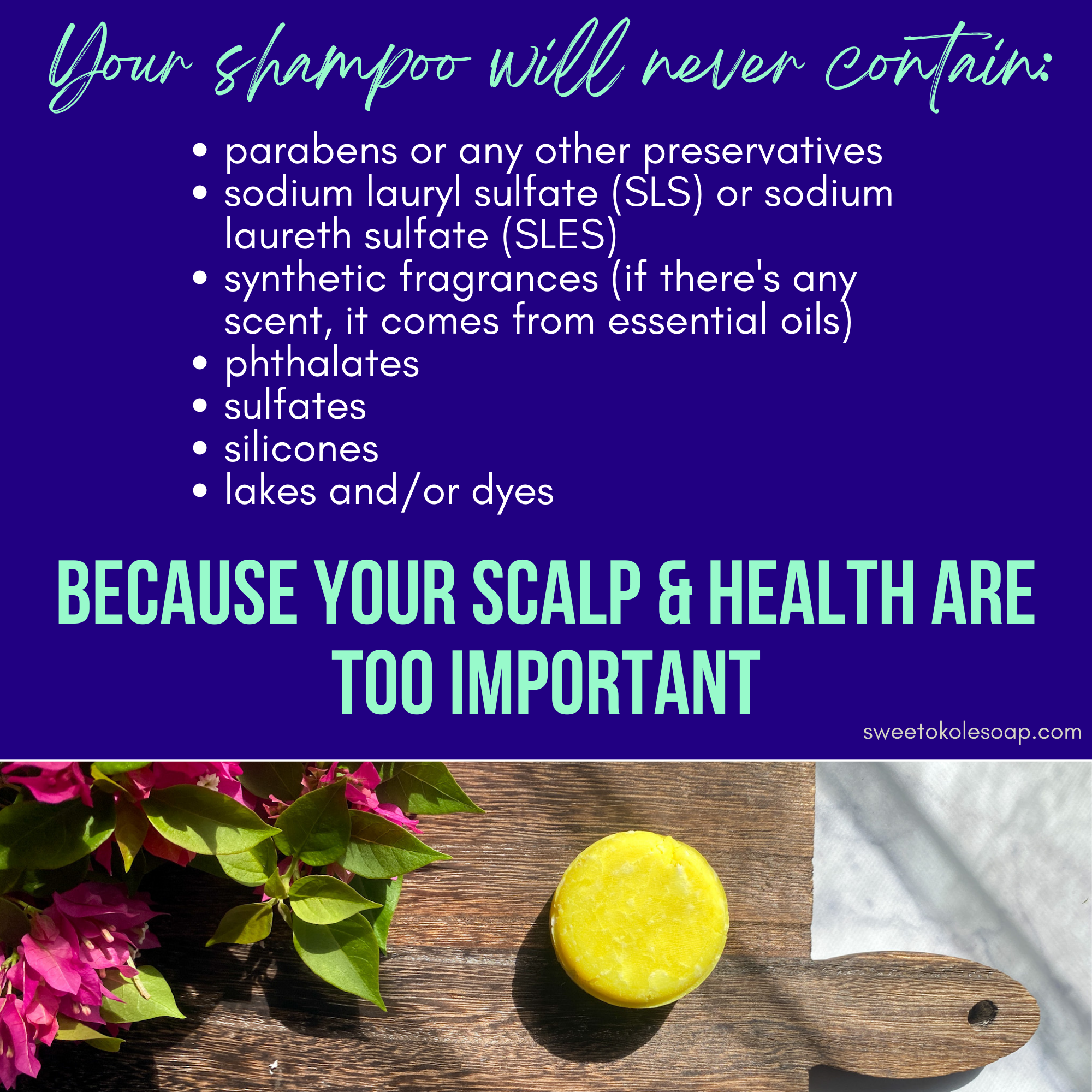 Essential Oil Shampoo Bar, Citrus Patchouli with Olena (Turmeric)