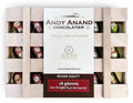 Andy Anand Vegan European Liqueur Dark Chocolate Bottles Cordials – Non-Alcoholic Cordials Assortment, Premium 60% Chocolate (Cocoa Butter) Gift Box, 18 Count