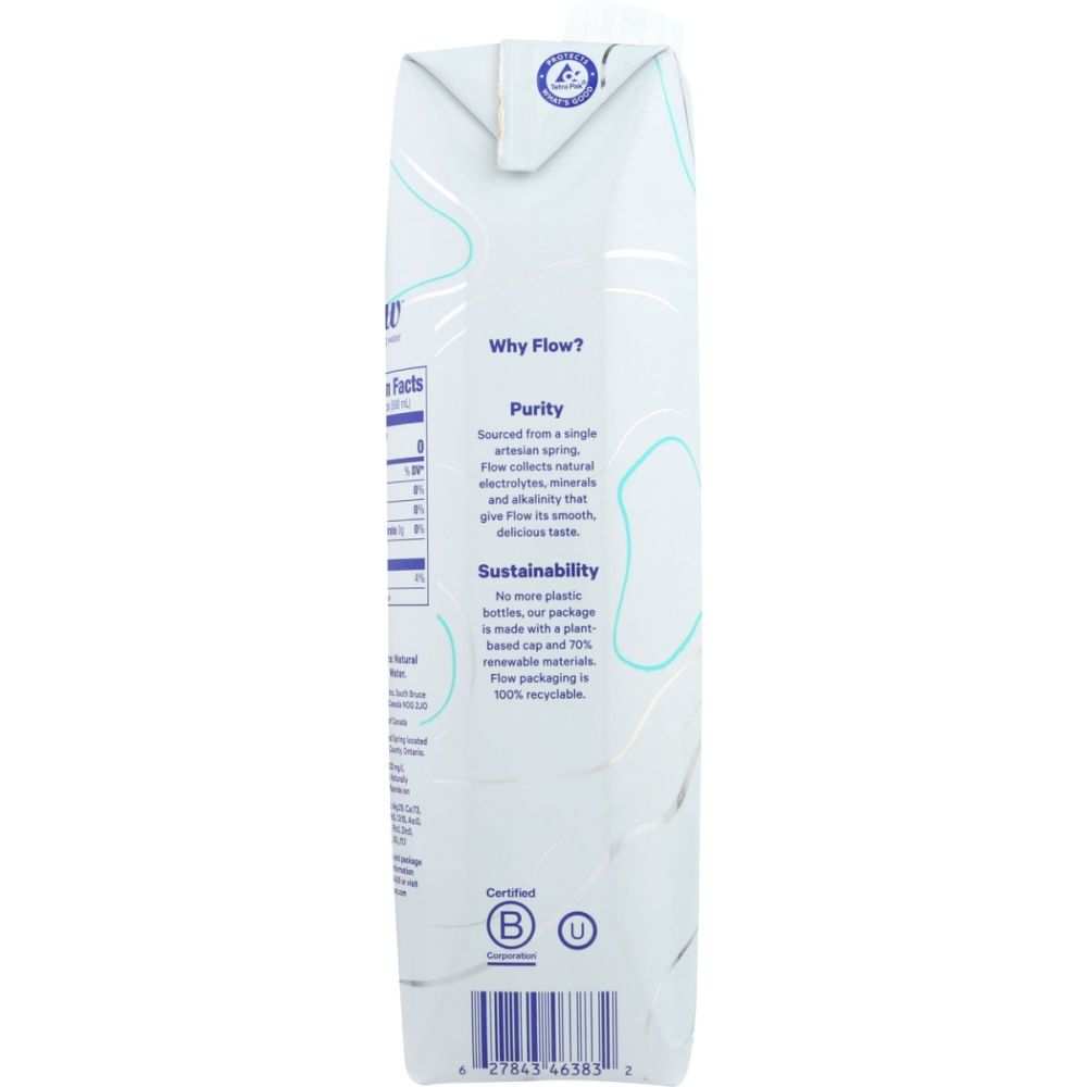 FLOW WATER: Original Alkaline Spring Water, 1 lt