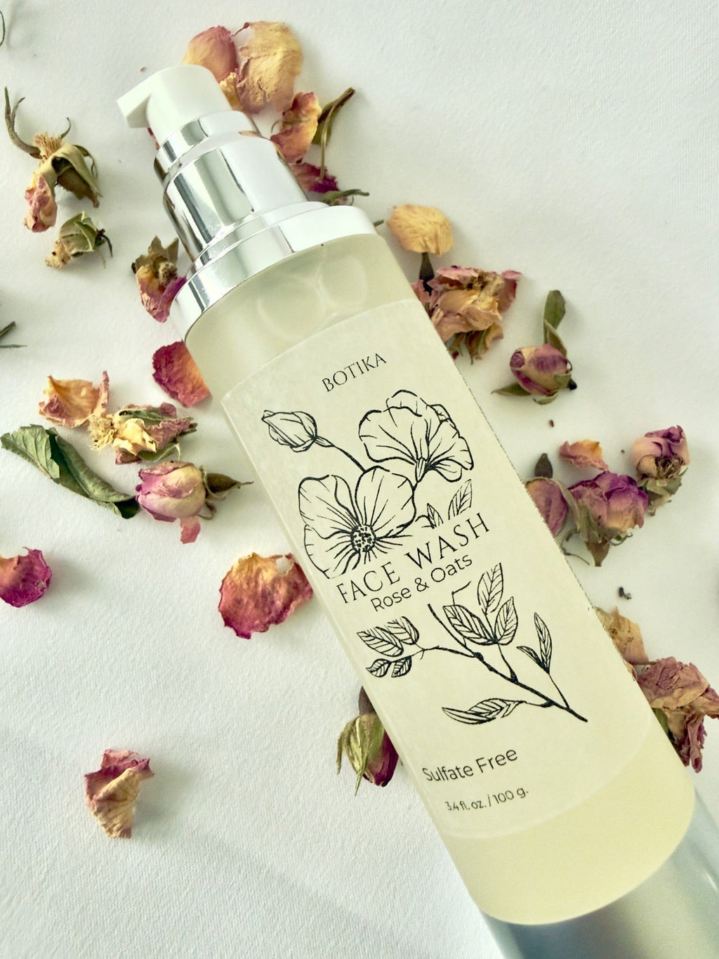 Rose & Oat Gentle Face Wash for Sensitive Skin
