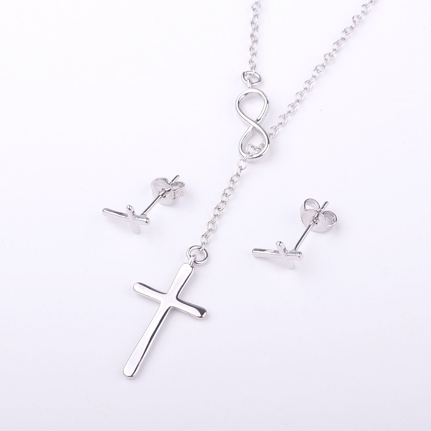 First Communion Cross Earring and Necklace  Jewelry Set