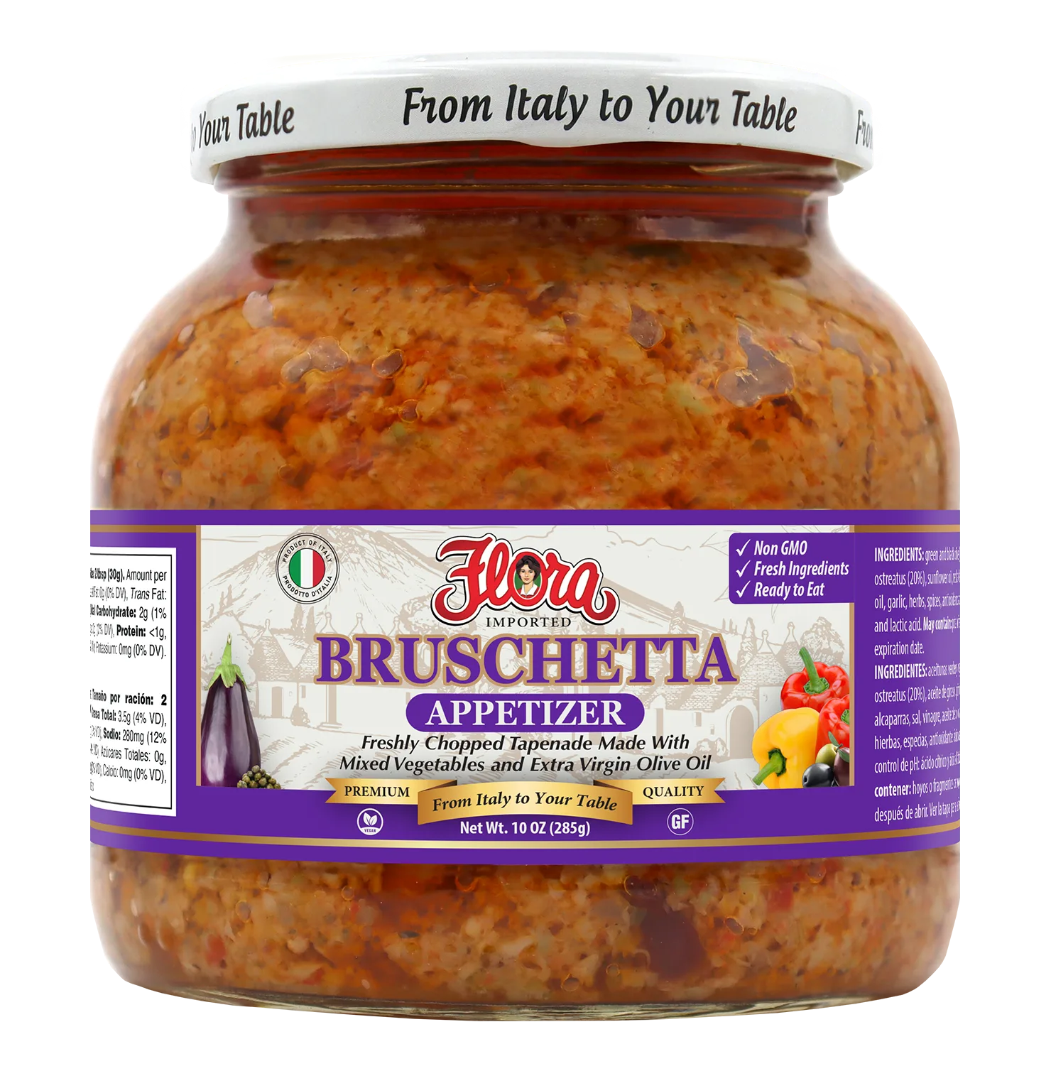 Bruschetta - Appetizer Tapenade - 10 oz