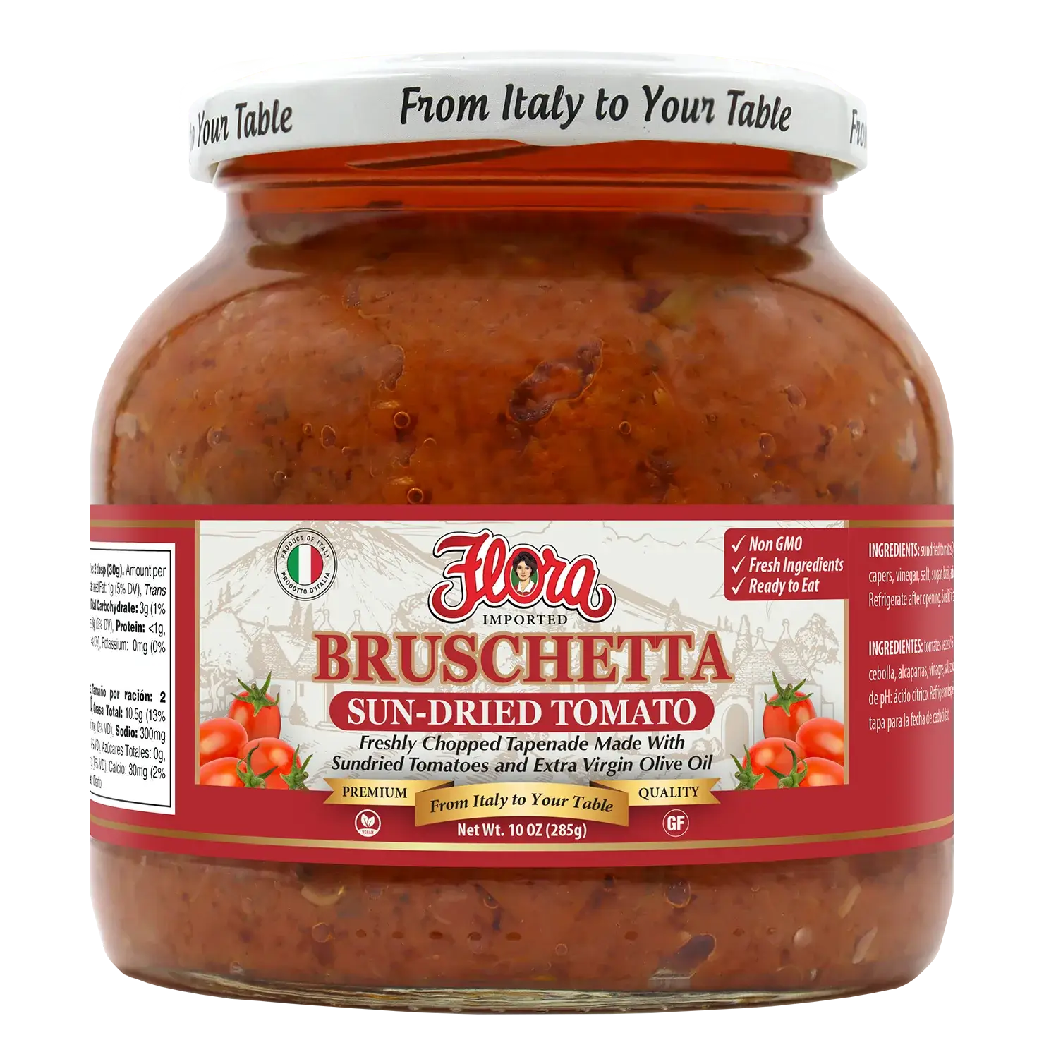 Bruschetta - Sun-Dried Tomato Tapenade - 10 oz