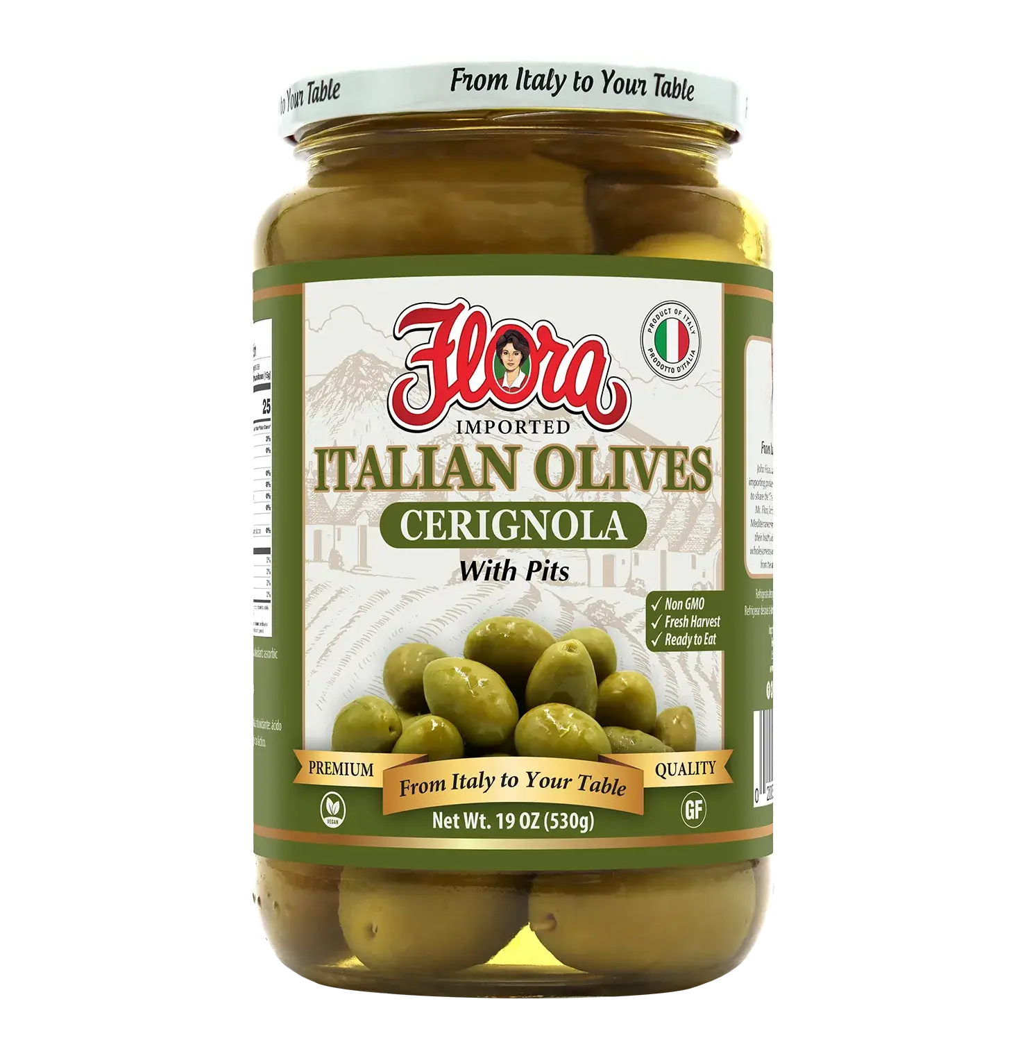 Cerignola Olives - With Pits - 19 oz